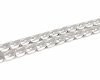 3605B Srebrny łańcuszek 60cm 8mm pozłacany białym złotem Xuping pancerka